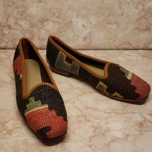 Artemis Desing Co. Colorful Wool Women's Loafers Size 40